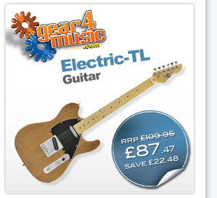 Recreate the sounds of your favourite rock and indie guitarists with the G4m Electric-TL guitar.