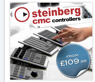CMC controllers are the first modular controller system for Cubase, get hands on with your music.