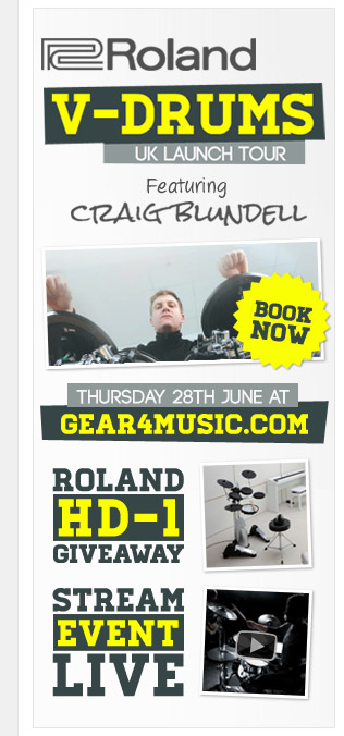 Roland are bringing their V-Drums UK Launch Tour to our York store on Thursday 28th June from 7pm till 9pm.