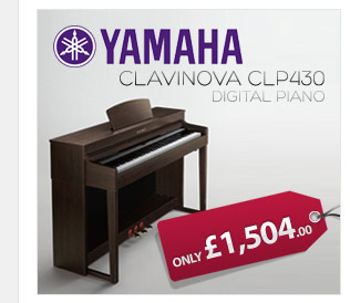 Yamaha Clavinova CLP430 digital piano reaches new levels of realism, expression and design with Yamaha piano technology.