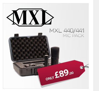 Designed to compliment a wide range of vocal and instrument applications the MXL 440/441 Microphone Pack is ideal for use on the road or in the studio.